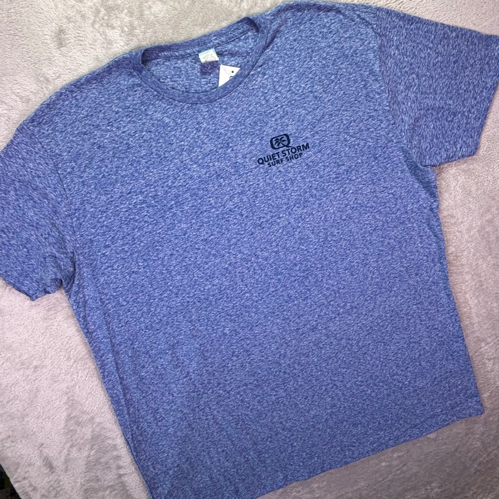 NWT Quiet Storm Mens T-Shirt Sz 3XL Blue Heather Hilton Head Island Graphic Tee